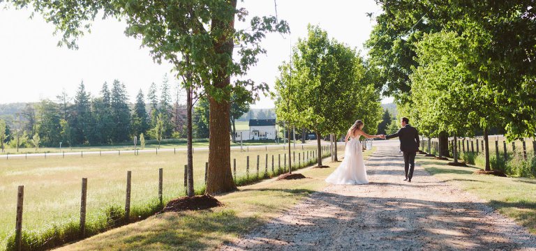 Hero image for Ali and Cory’s Rustically Chic Wedding at Cambium Farms