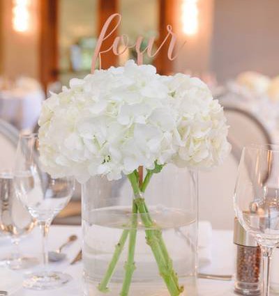 A Petal or Two featured in Lesley and Tyler’s Rose Gold Rustic Wedding at Whistle Bear G…