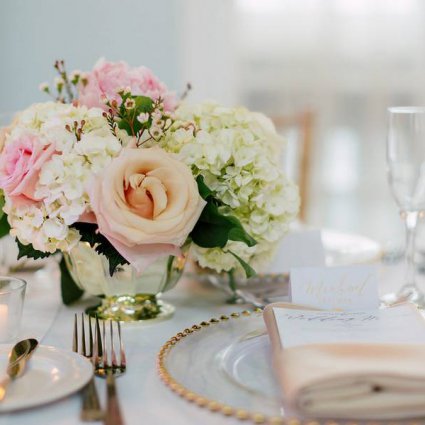 Fete Floral & Events featured in Natalie and Adam’s Beautiful Wedding at the Royal Canadian Ya…