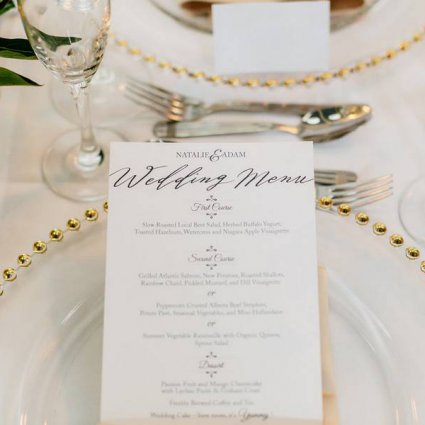 Love Lettering featured in Natalie and Adam’s Beautiful Wedding at the Royal Canadian Ya…