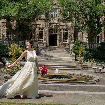 Milestones Trio featured in Amy and Kiet’s Sophisticated Art Deco Wedding at Eglinton Grand