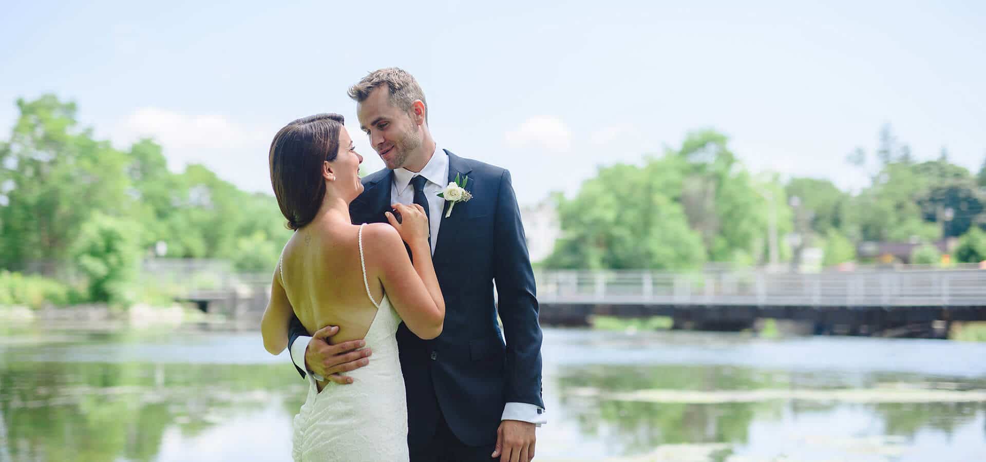 Hero image for Lesley and Tyler’s Rose Gold Rustic Wedding at Whistle Bear Golf Club