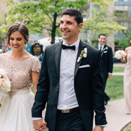 Posh Stylings featured in Alissa and Jason’s Elegant Gatsby Wedding at Eglinton Grand