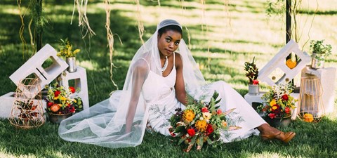 Boho Chic, Eco-Friendly Style Shoot: Cemented in Love