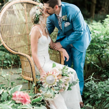 Kurtz Orchards featured in Mikylah and Kyle’s Bohemian Style Wedding at Gracewood Estates
