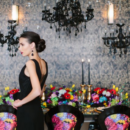 Design Xchange Event Rentals featured in An Edgy-Yet-Glam Style Shoot at The One Eighty