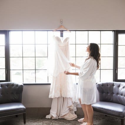 Amanda-Lina's Sposa Bridal Boutique featured in Hayley and Ivan’s Romantic Wedding at The Manor