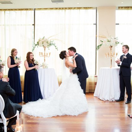 Rosewater featured in Stephanie & Jordan’s Intimate Wedding at The Rosewater Room