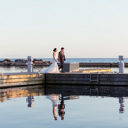 Distinct Occasions featured in Jenny and Justin’s Sweet Wedding at The Boulevard Club