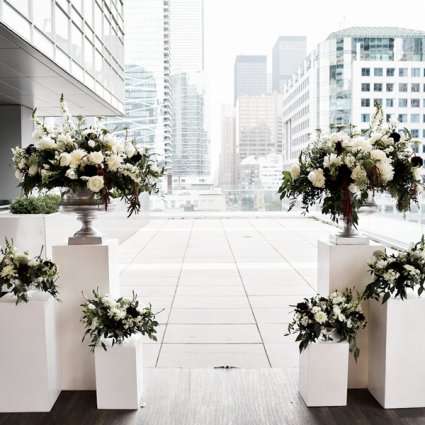 Karina Lemke featured in Ashlee and Josh’s Romantic Rooftop Wedding at Malaparte