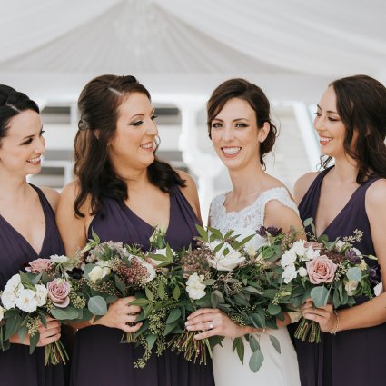 Sarah Bunnett-Gibson Wedding Officiant featured in Lisa and Jeff’s Elegant Rooftop Wedding at Malaparte