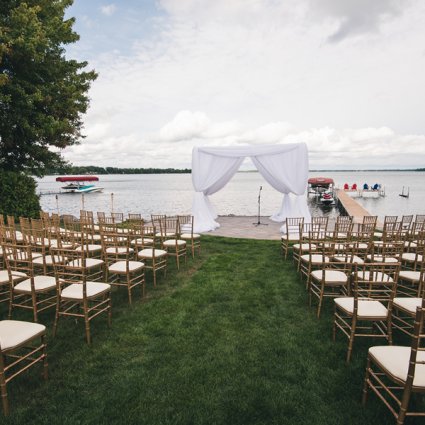 Gervais Party & Tent Rentals featured in Chelsea and Ari’s Ultra Sweet Cottage Wedding