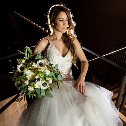 Aniya Nandy Beauty featured in Nadia and Jeff’s Garden Wedding at The Royal Conservatory