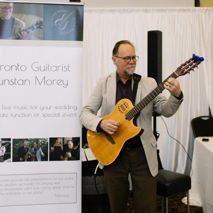 Dunstan Morey Guitarist featured in An Annual Wedding Show at Deer Creek Golf & Banquet Facility