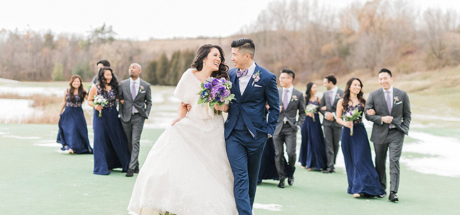 Thumbnail for Margaret and Ryan’s Charming Winter Wedding at Eagles Nest