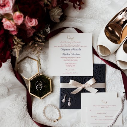 Stephita Invitations featured in Cheyanne and Stephen’s Rustically Warm Wedding at the Ferment…