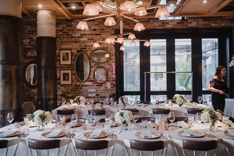 Christin and Tyler's Intimate '20s Themed Wedding at Cluny Bistro