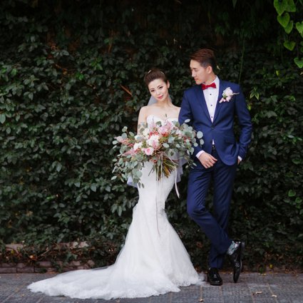 Camellia Wedding Gown featured in Candy and Tony’s Magical Wedding at The Madison Greenhouse