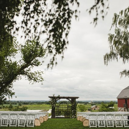 Coriander Girl featured in Courtney and Nick’s Elegant Barn Wedding at Earth to Table Farm