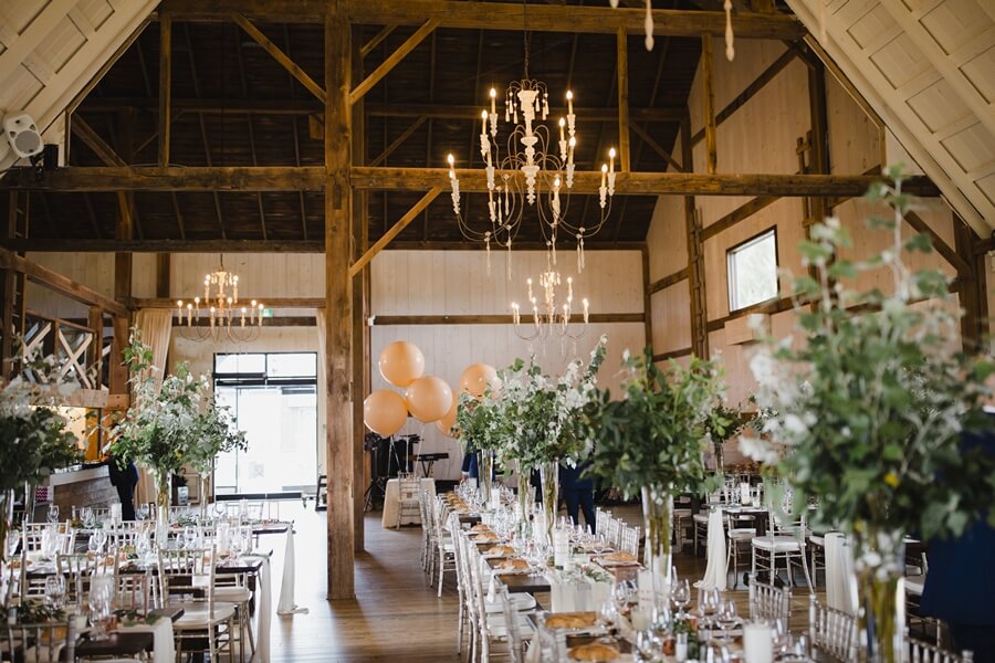 elegant barn wedding