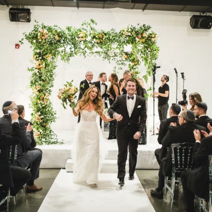 Melissa Baum Events featured in Tali and Barry’s Romantic Fall Wedding at York Mills Gallery