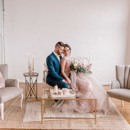 The Burroughes featured in An Incredibly Dreamy Mauve Inspired Styled Shoot