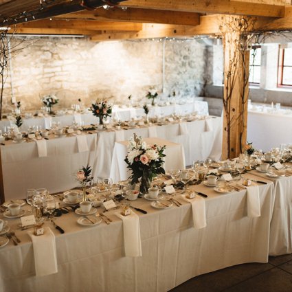 Tk’s Catering featured in Julia and Josh’s Relaxed Wedding at Alton Mill Arts Centre