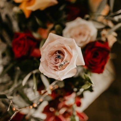 May Flowers featured in A Playfully Romantic Style Shoot at The Jam Factory
