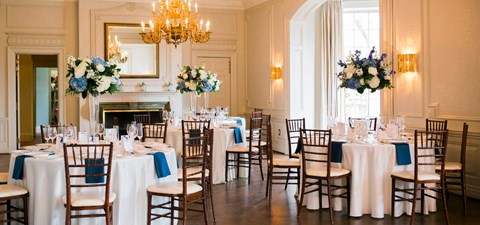 Claudia and Elliot's Elegant Royal Blue Wedding at the Graydon Hall Manor