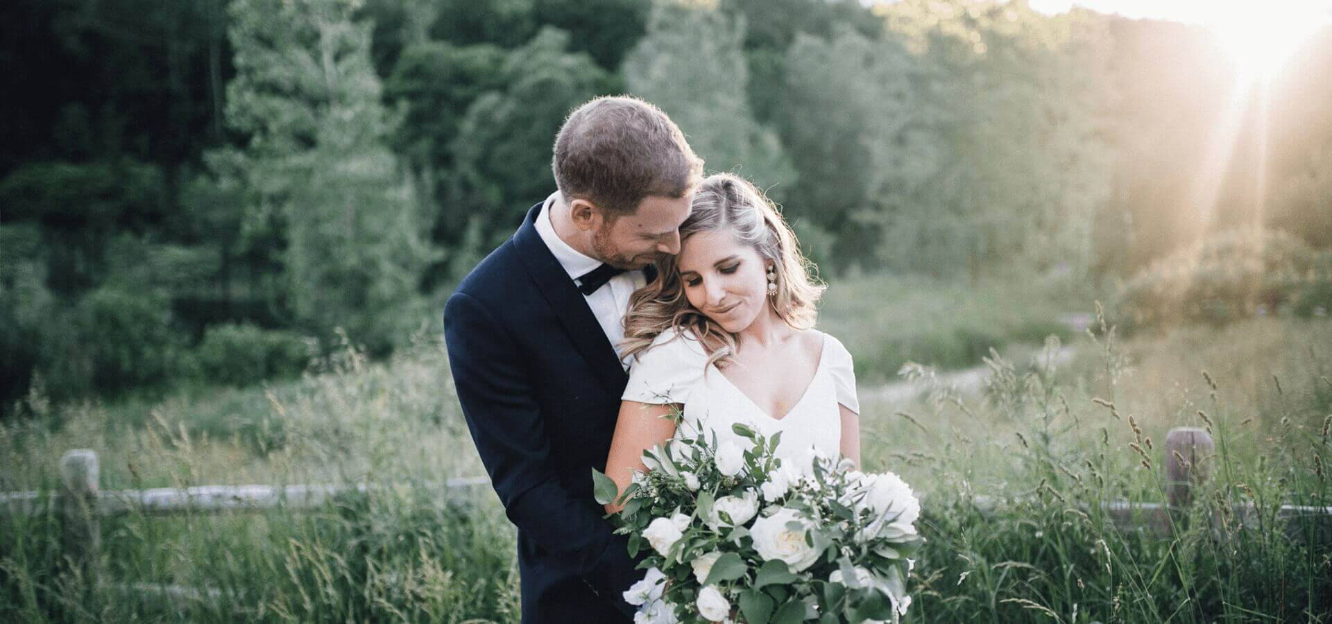 Hero image for Karla and Kevin’s Romantic Wedding at Evergreen Brick Works