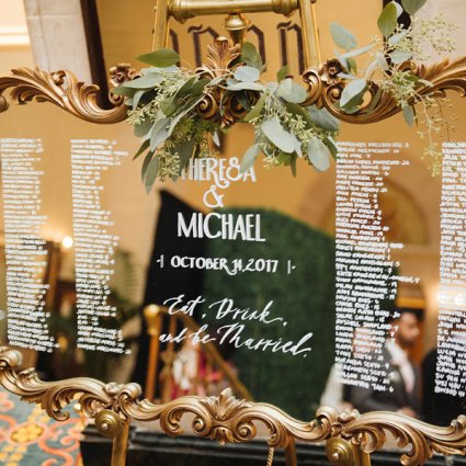 Southern Charm Vintage Rentals featured in Theresa and Michael’s Classically Elegant Wedding at The Fair…