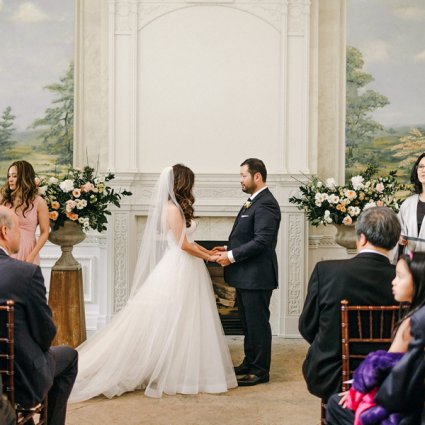 The Marrying Lady featured in Olivia and Richard’s Whimsical Wedding at Graydon Hall