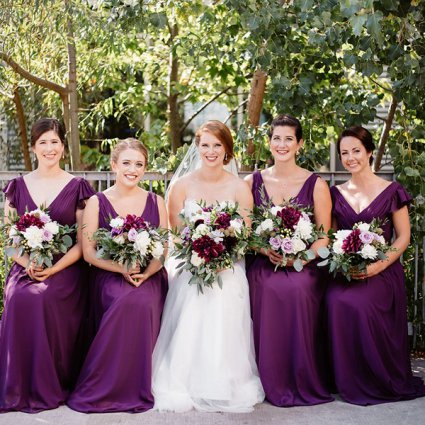 Jealous Bridesmaids featured in Nicole and Nate’s Ultra Sweet Wedding at the Storys Building