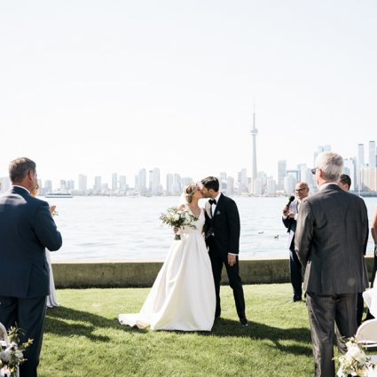 Royal Canadian Yacht Club featured in Julie and Darren’s Perfect Summer Wedding at the Royal Canadi…