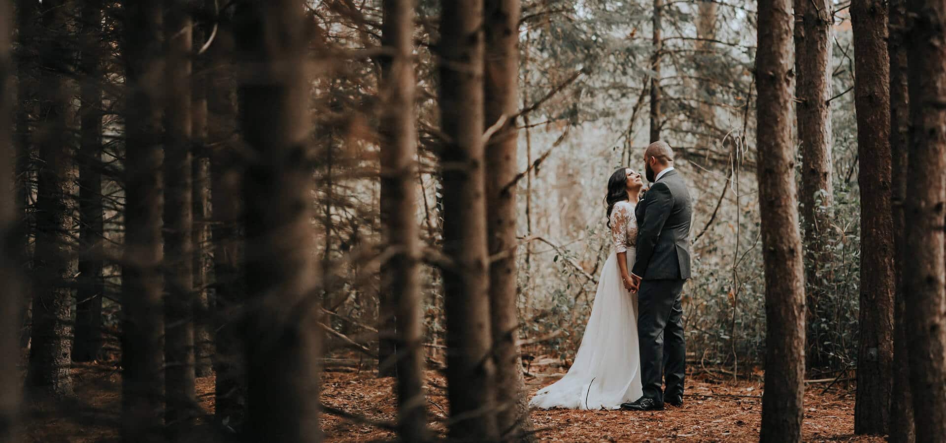 Hero image for Amanda and Brad’s Cozy Fall Wedding at The Doctor’s House