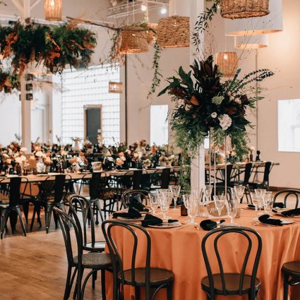 Wing Night featured in Sarah and Mike’s Boho Chic Wedding at 99 Sudbury