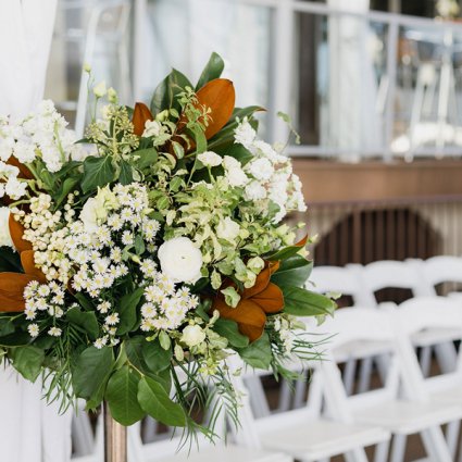 Wildflowers & Company featured in Eden and Les’ Beautiful Palais Royale Wedding