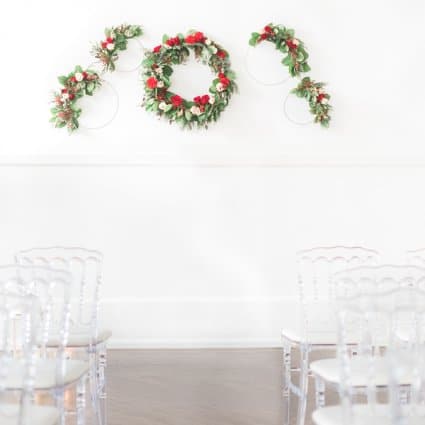 Wu La La Weddings & Events featured in A Marriage in a Pear Tree: A Beautiful Holiday Style Shoot