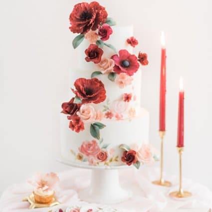 Joni and Cake featured in A Marriage in a Pear Tree: A Beautiful Holiday Style Shoot