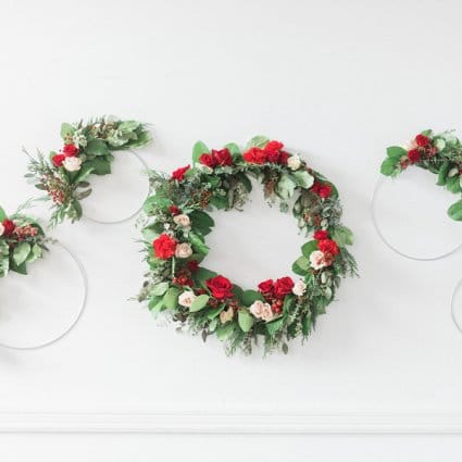 Flower Treasures featured in A Marriage in a Pear Tree: A Beautiful Holiday Style Shoot