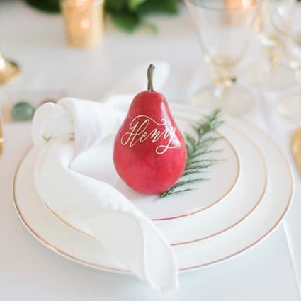 Norris Films featured in A Marriage in a Pear Tree: A Beautiful Holiday Style Shoot