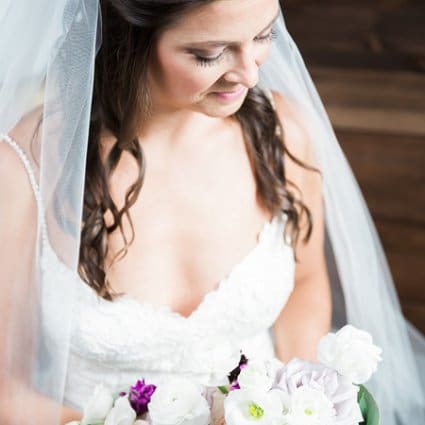 Becker's Bridal featured in Kate and Kyle’s Stunning Elora Mill Wedding