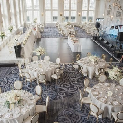 Have a Seat featured in Dana and Fraser’s Sweetly Elegant Affair at The King Edward H…