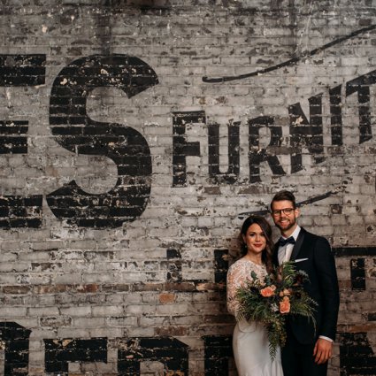 The Burroughes featured in Jovana & Gray’s Romantic Big Day at the Burroughes Building