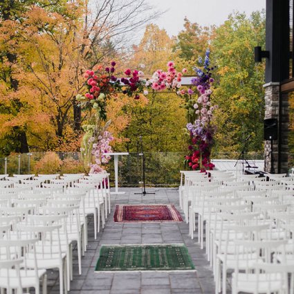 Fab Fête Event Planning Boutique featured in Hayley and Jeff’s Ultra Romantic Wedding at the Alpine Ski Club