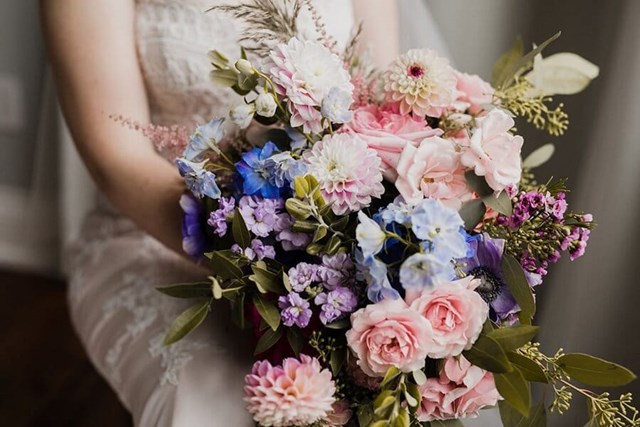 Hayley and Jeff's Ultra Romantic Wedding at the Alpine Ski Club