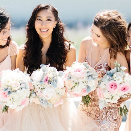 Blooms Studio featured in Emily and Hyo’s Elegant Malaparte Wedding