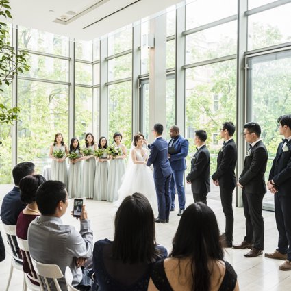 Weddings By Wayde featured in Wei + Jim’s Chic Wedding at the Royal Conservatory of Music