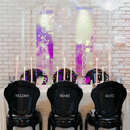 Rock Paper Event Design featured in A Wedding Open House Celebrating the Grand Opening of Eglinto…