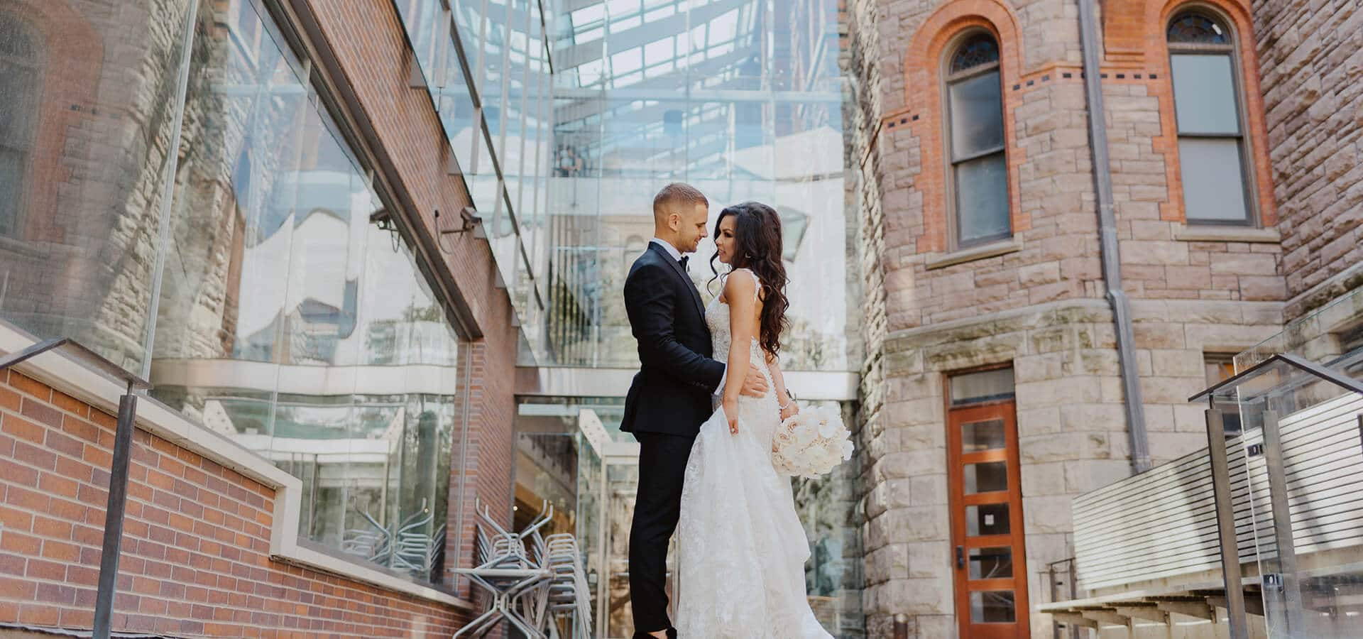 Hero image for Jenny and Alex’s Elegant Nuptials at the Royal Conservatory of Music